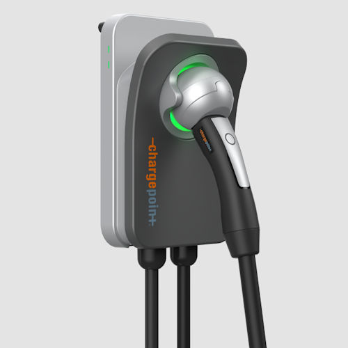 Product image for CHGPNT CPH50-HARDWIRE-L23-K-ETN CPH50 NA AC STATION 1 X J1772 50A 1 PHASE 23FT CABLE WALL MOUNT WI-FI/BT UL 3 YR PARTS WARRANTY HARDWIRE