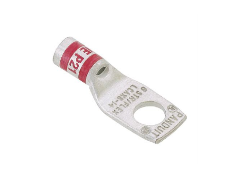 Product image for Panduit LCAX2-38-E Pan-Lug™ Copper 1 Hole 90. Tongue Compression Lug