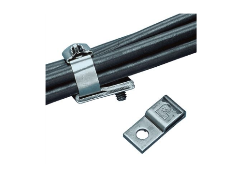 Panduit MTM1H25-C Tie Mount, 304SS, 1 Hole Foldover, .25" (6mm) Screw Product image for Panduit MTM1H25-C Tie Mount, 304SS, 1 Hole Foldover, .25" (6mm) Screw