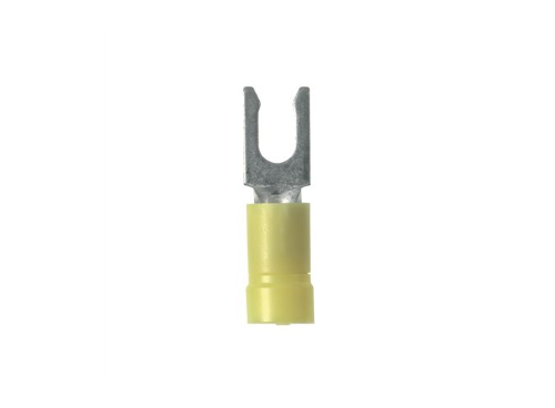 Product image for Panduit PV10-8LF-L Vinyl Insulated Locking Fork Terminal - #12-10, #8bolt